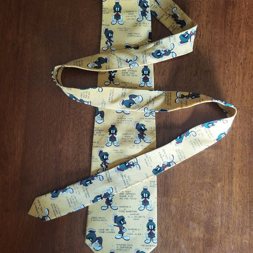 Warner Bros. ~ Vintage Marvin the Martian Tie ~ Excellent Condition